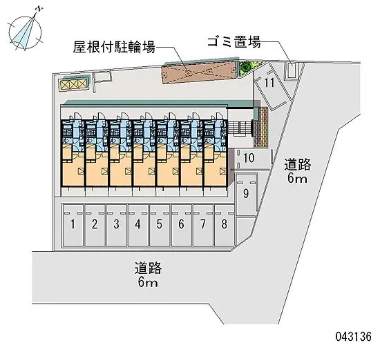 ★手数料０円★坂戸市伊豆の山町　月極駐車場（LP）